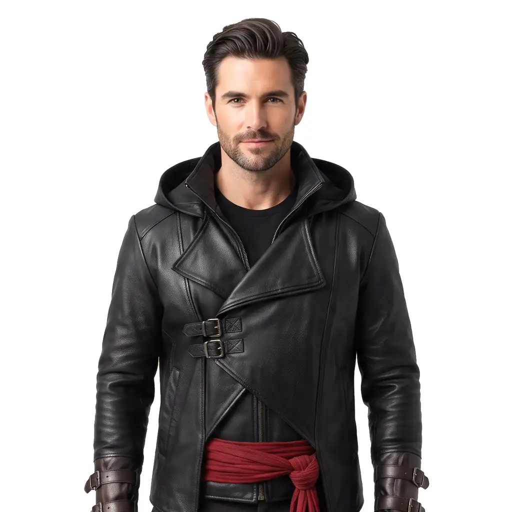 Assassin Black Leather Jacket