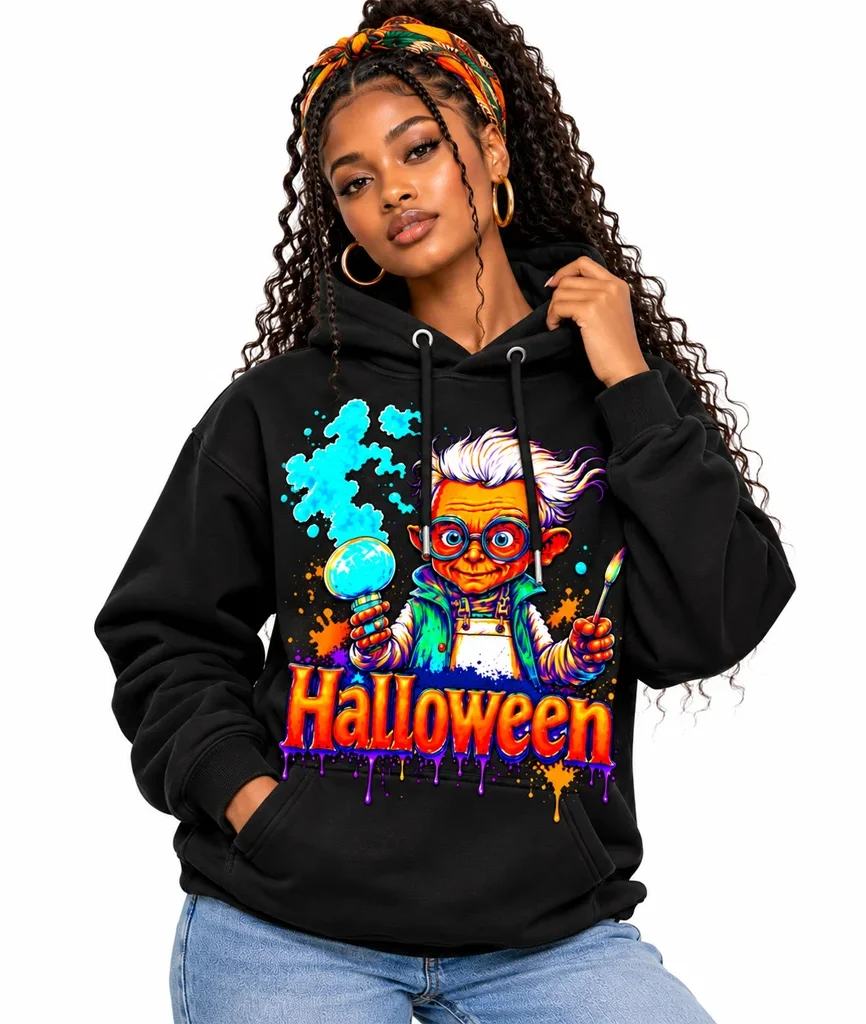 Back to the Future Mad Scientist Halloween Hoodie