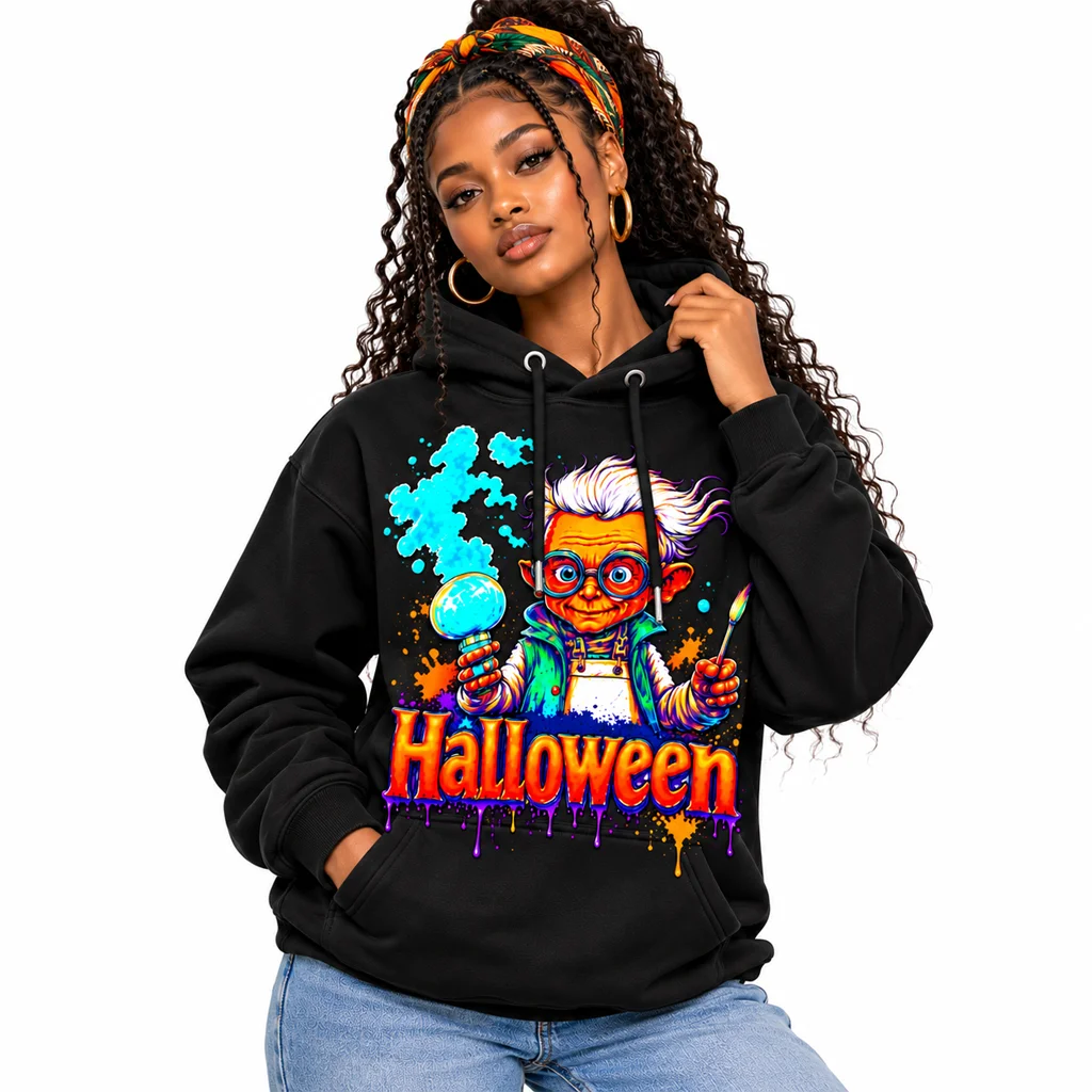 Back to the Future Mad Scientist Halloween Hoodie
