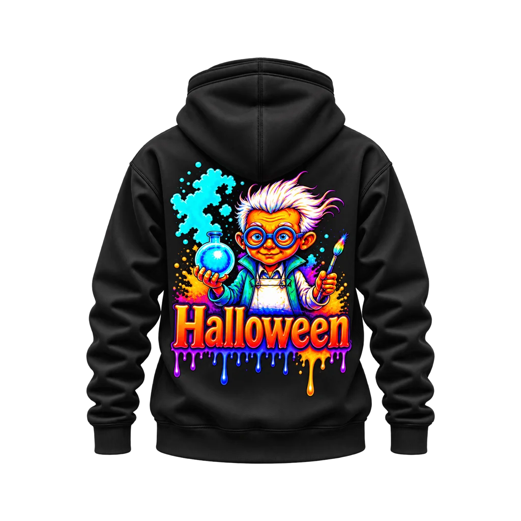Back to the Future Mad Scientist Halloween Dual-Print Hoodie