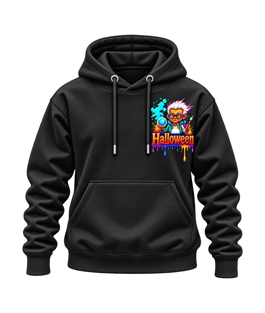 Back to the Future Mad Scientist Halloween Dual-Print Hoodie