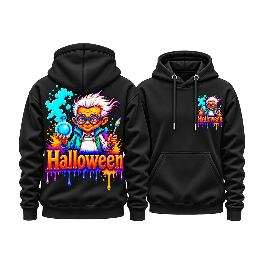 Back to the Future Mad Scientist Halloween Dual-Print Hoodie