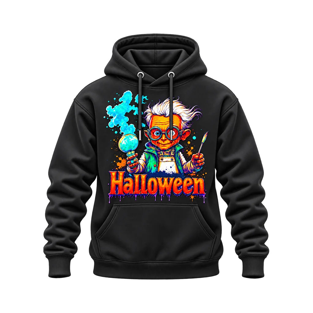 Back to the Future Mad Scientist Halloween Hoodie