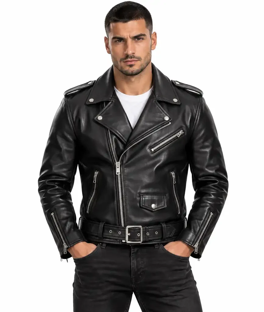 Black Double Rider Leather Jacket