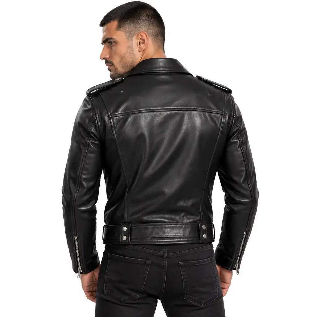 Black Double Rider Leather Jacket