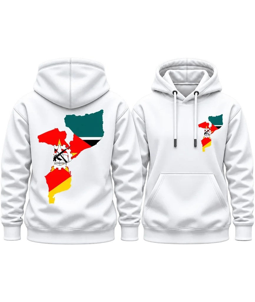 Blood Diamond Mozambique Map Dual-Print Hoodie