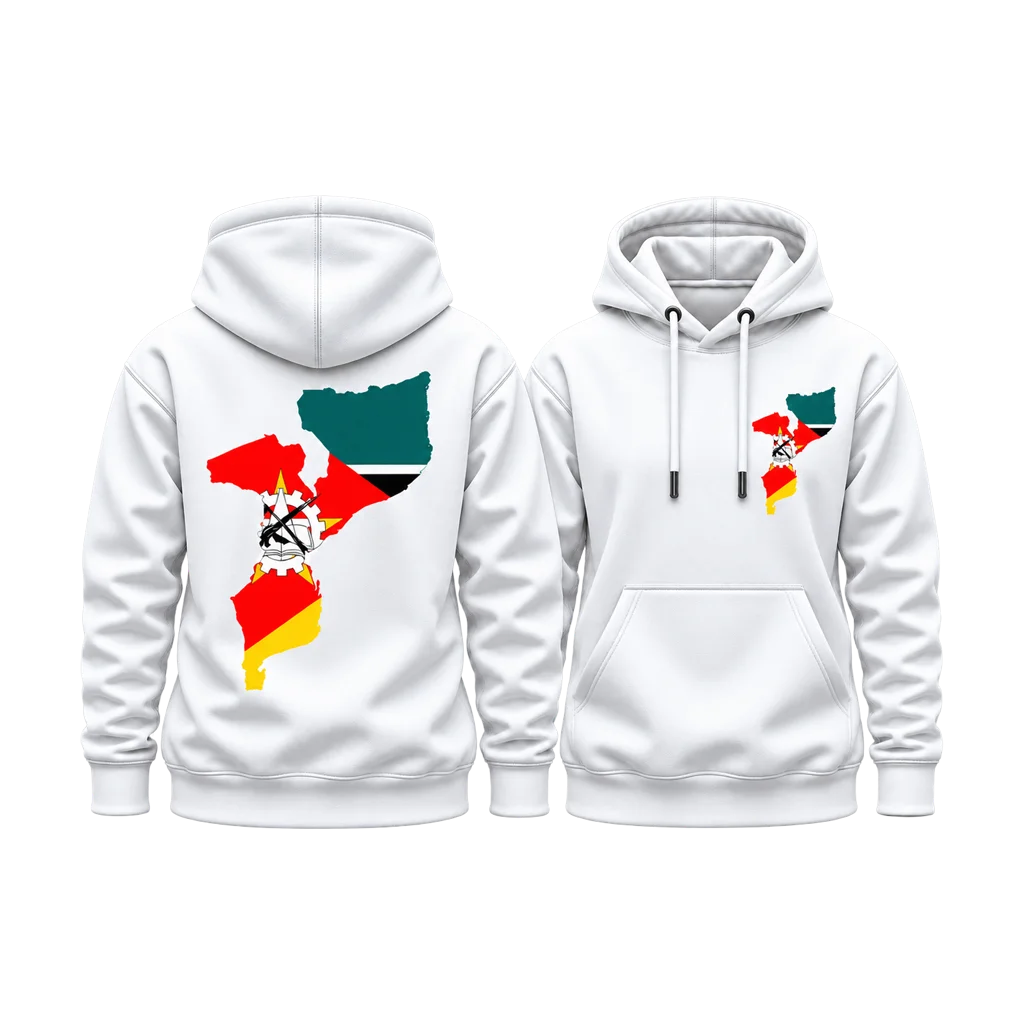 Blood Diamond Mozambique Map Dual-Print Hoodie