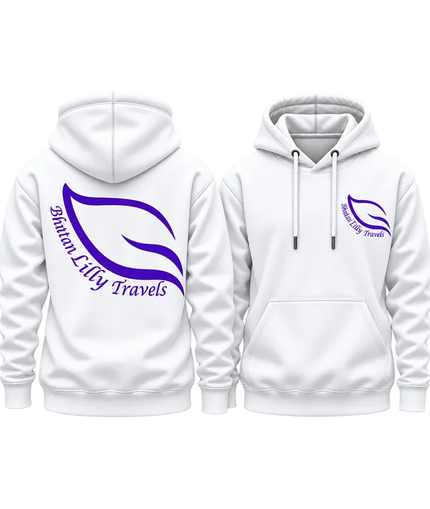 Blue Period Purple Leaf Dual-Print Hoodie