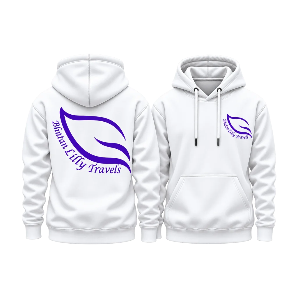 Blue Period Purple Leaf Dual-Print Hoodie