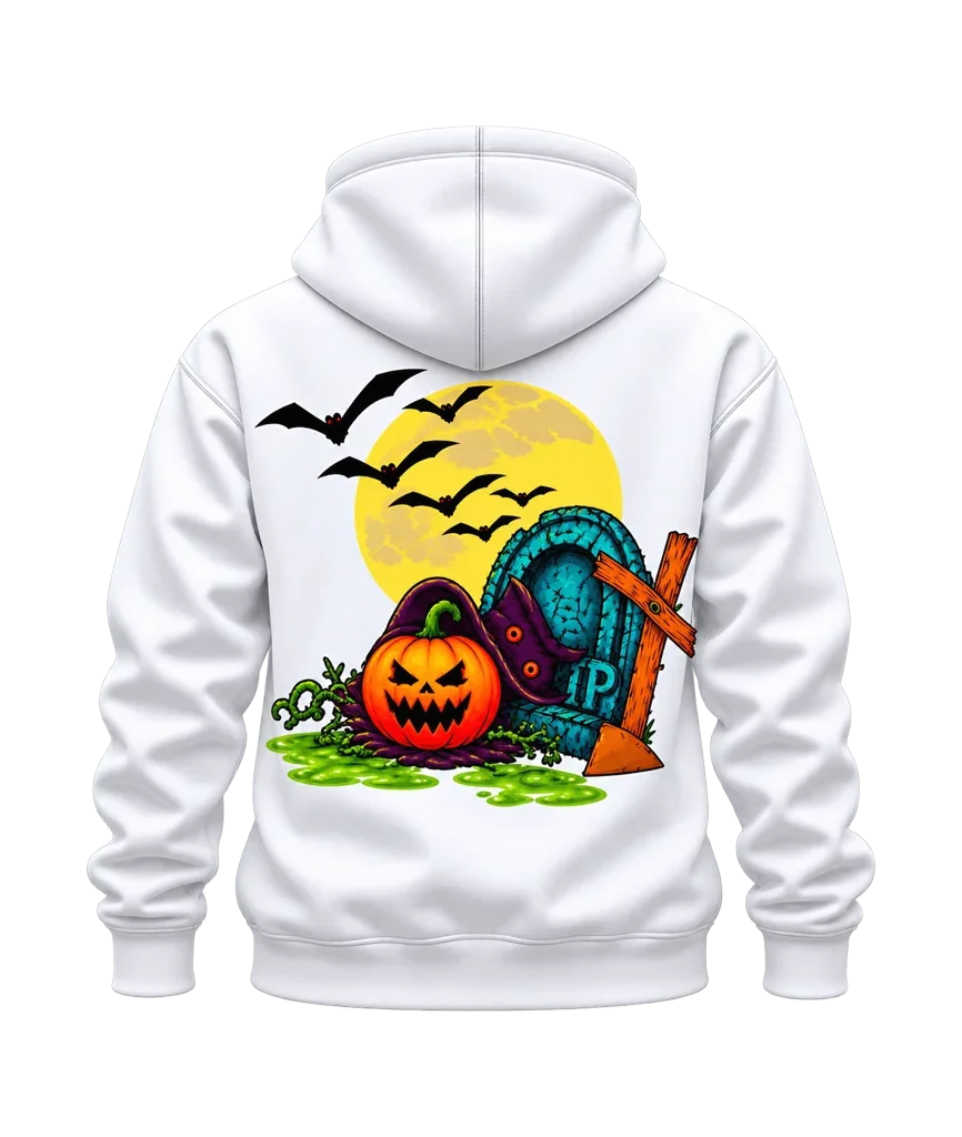 Castlevania Halloween Graveyard Pumpkin Dual-Print Hoodie