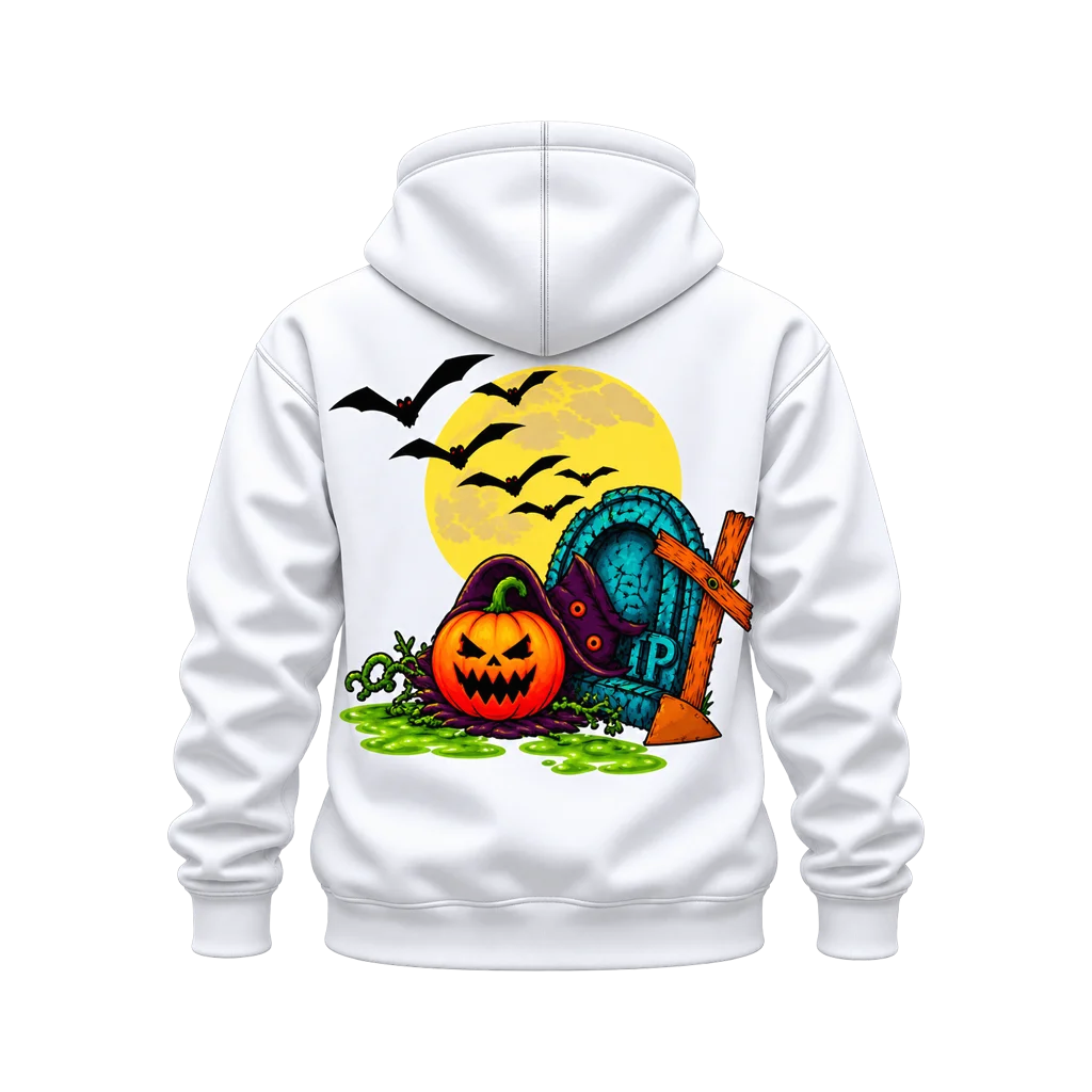 Castlevania Halloween Graveyard Pumpkin Dual-Print Hoodie