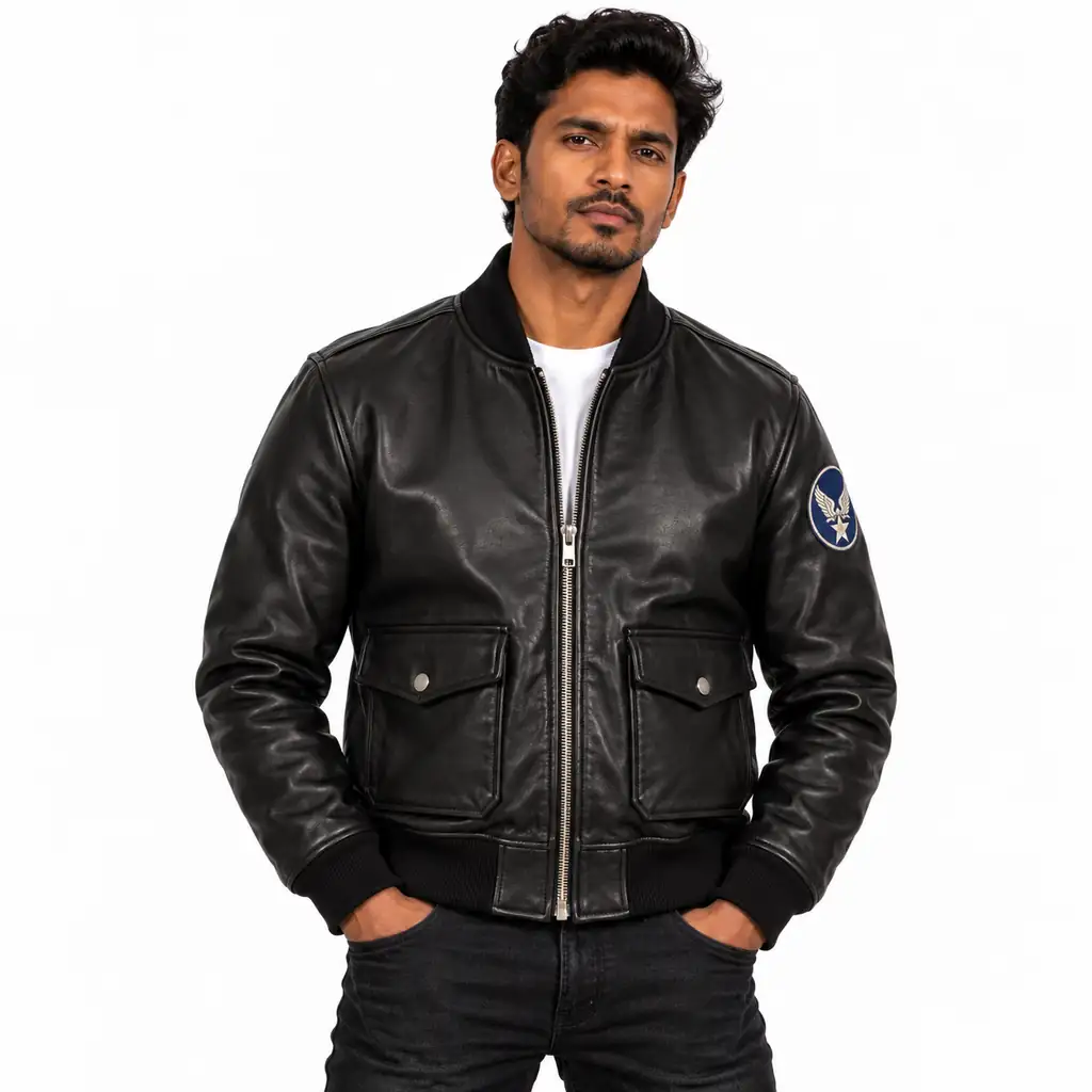 Classic Air Force Leather Jacket