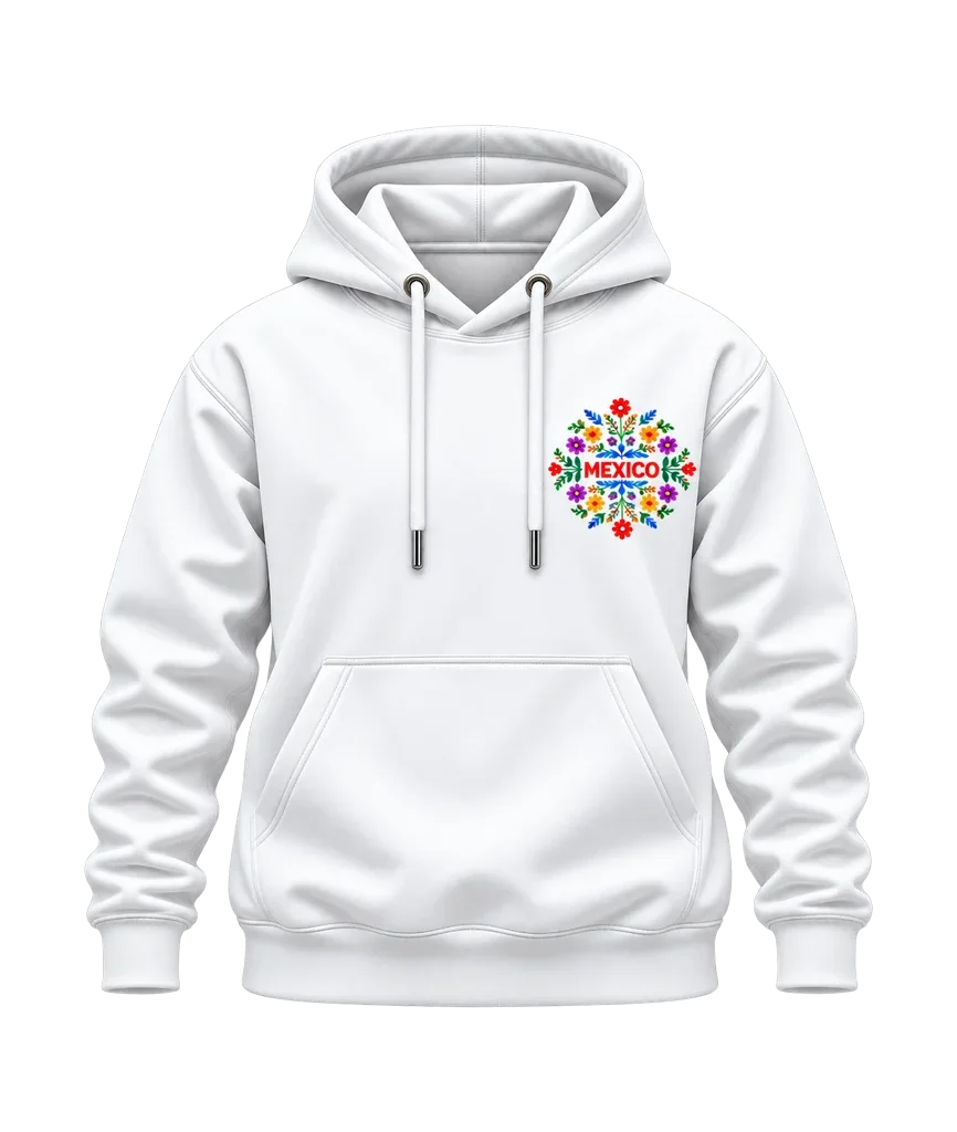 Coco Mexico Floral Folk Art Dual-Print Hoodie