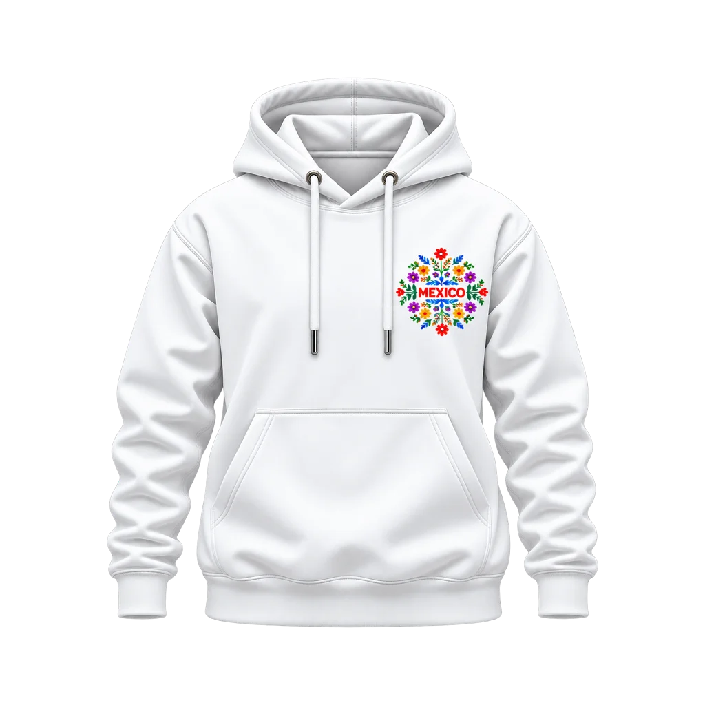 Coco Mexico Floral Folk Art Dual-Print Hoodie