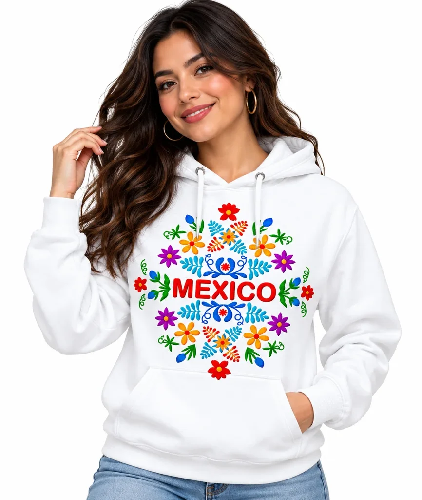 Coco Mexico Floral Folk Art Hoodie