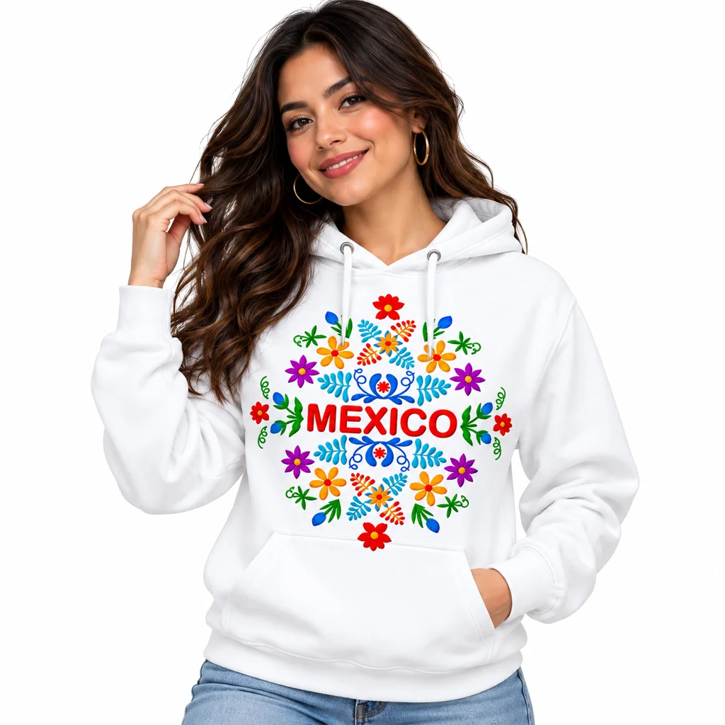 Coco Mexico Floral Folk Art Hoodie