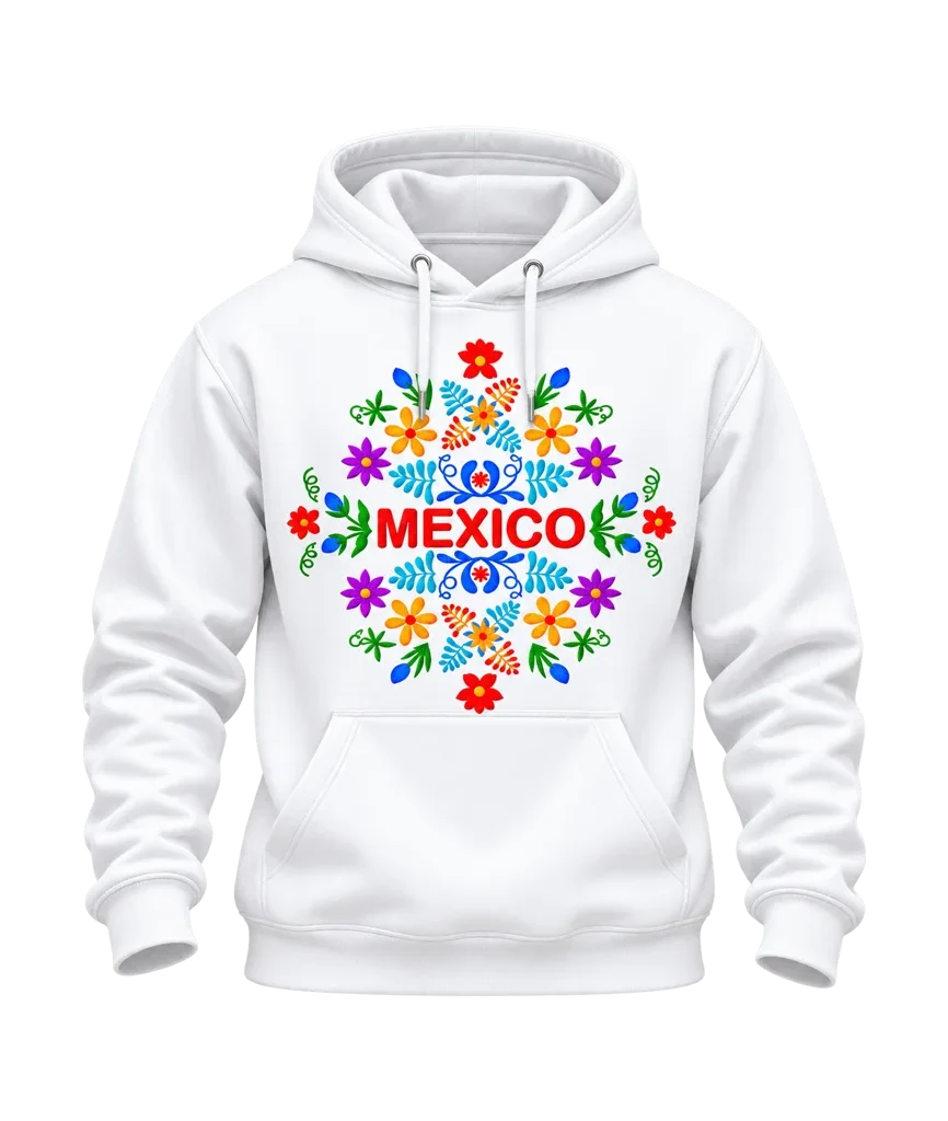 Coco Mexico Floral Folk Art Hoodie
