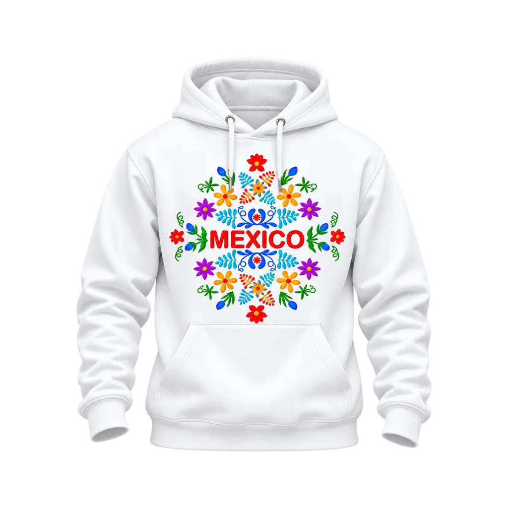 Coco Mexico Floral Folk Art Hoodie