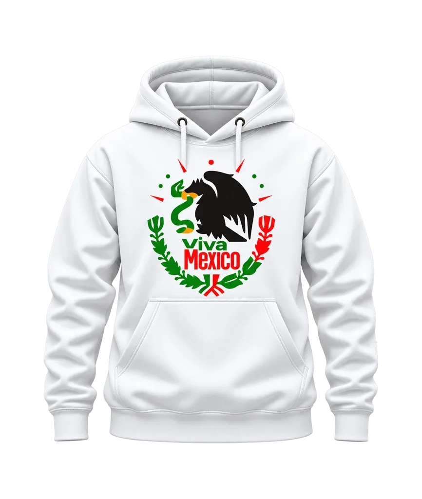 Coco Viva Mexico Eagle Emblem Hoodie