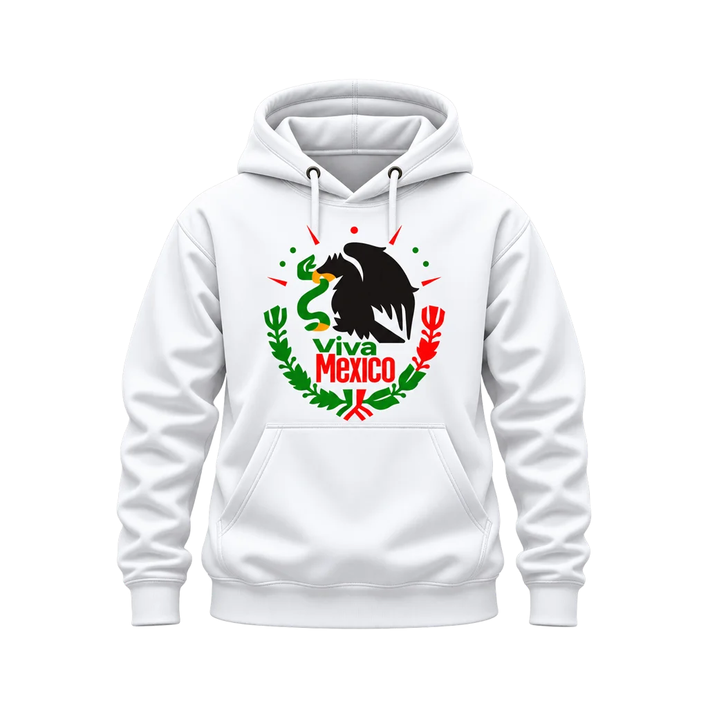 Coco Viva Mexico Eagle Emblem Hoodie