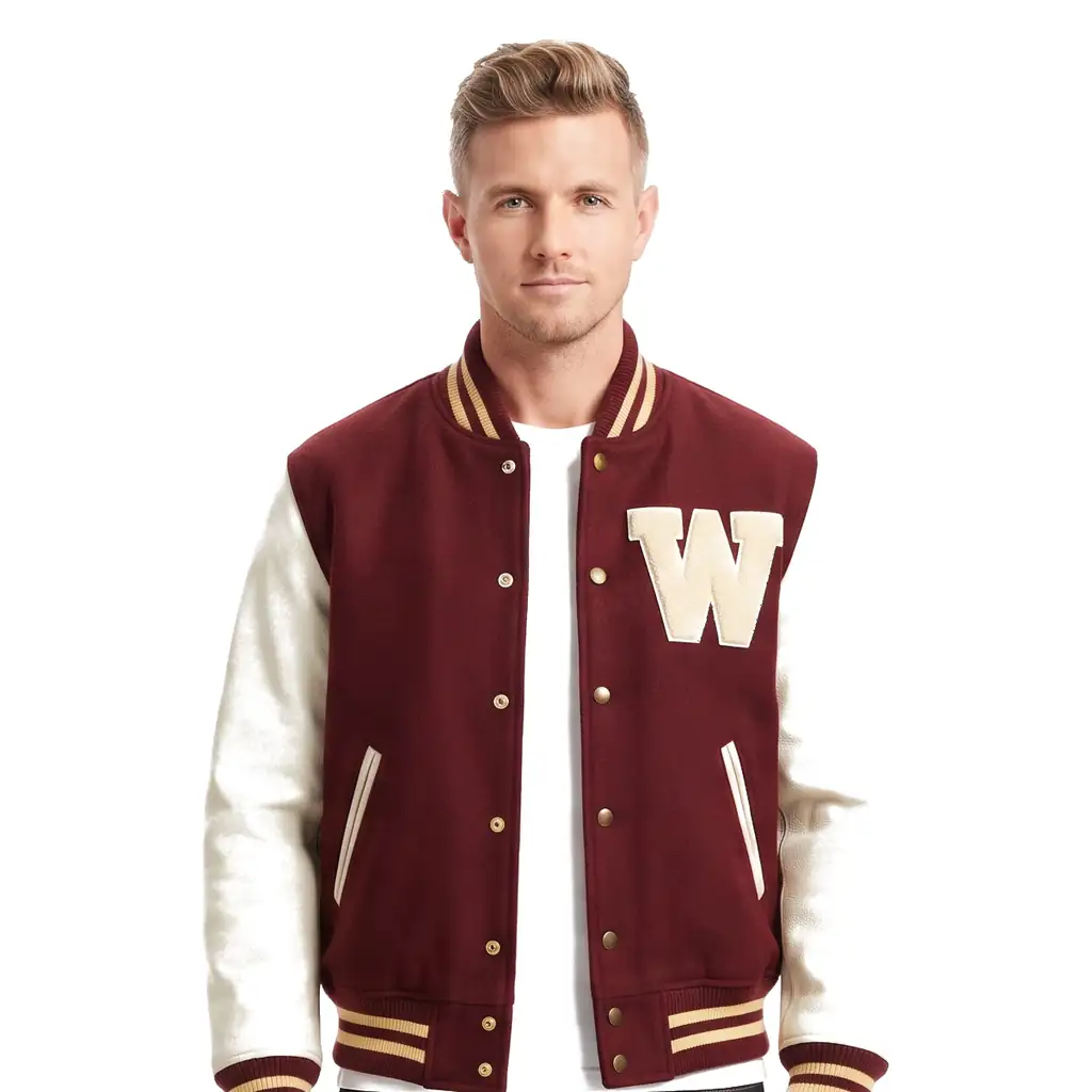 College Letterman Leather Jacket