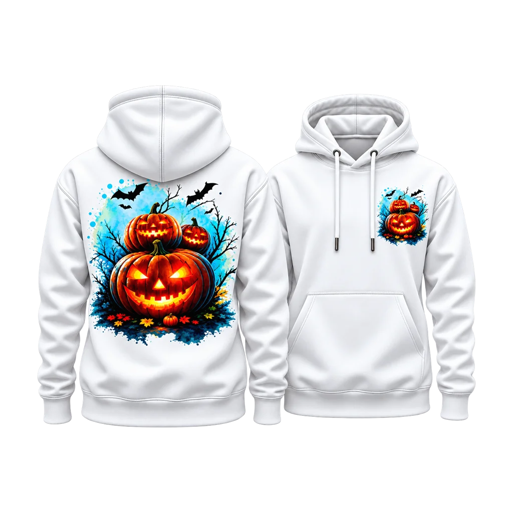 Corpse Bride Glowing Jack-O-Lanterns Dual-Print Hoodie
