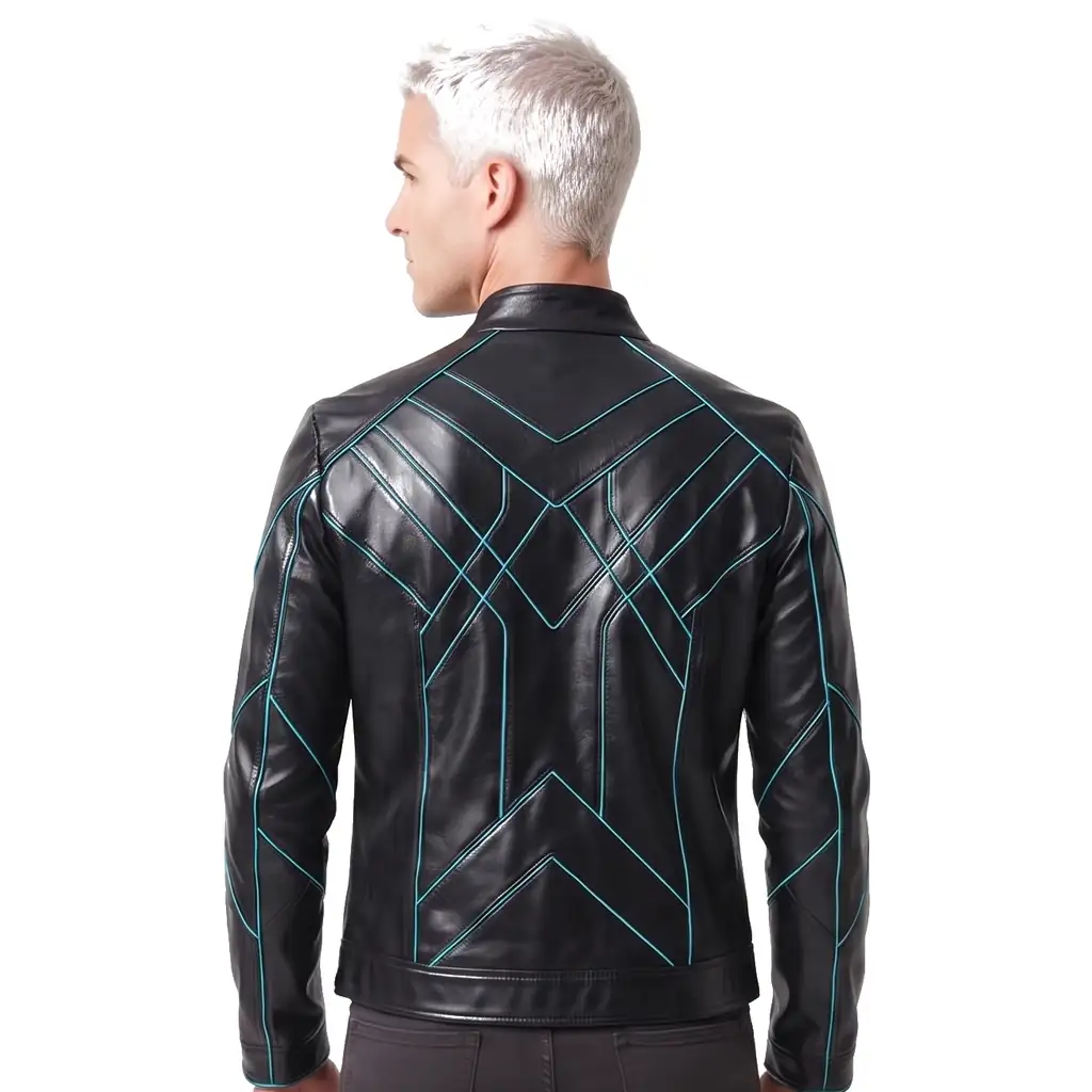 Cyberpunk Black Leather Jacket