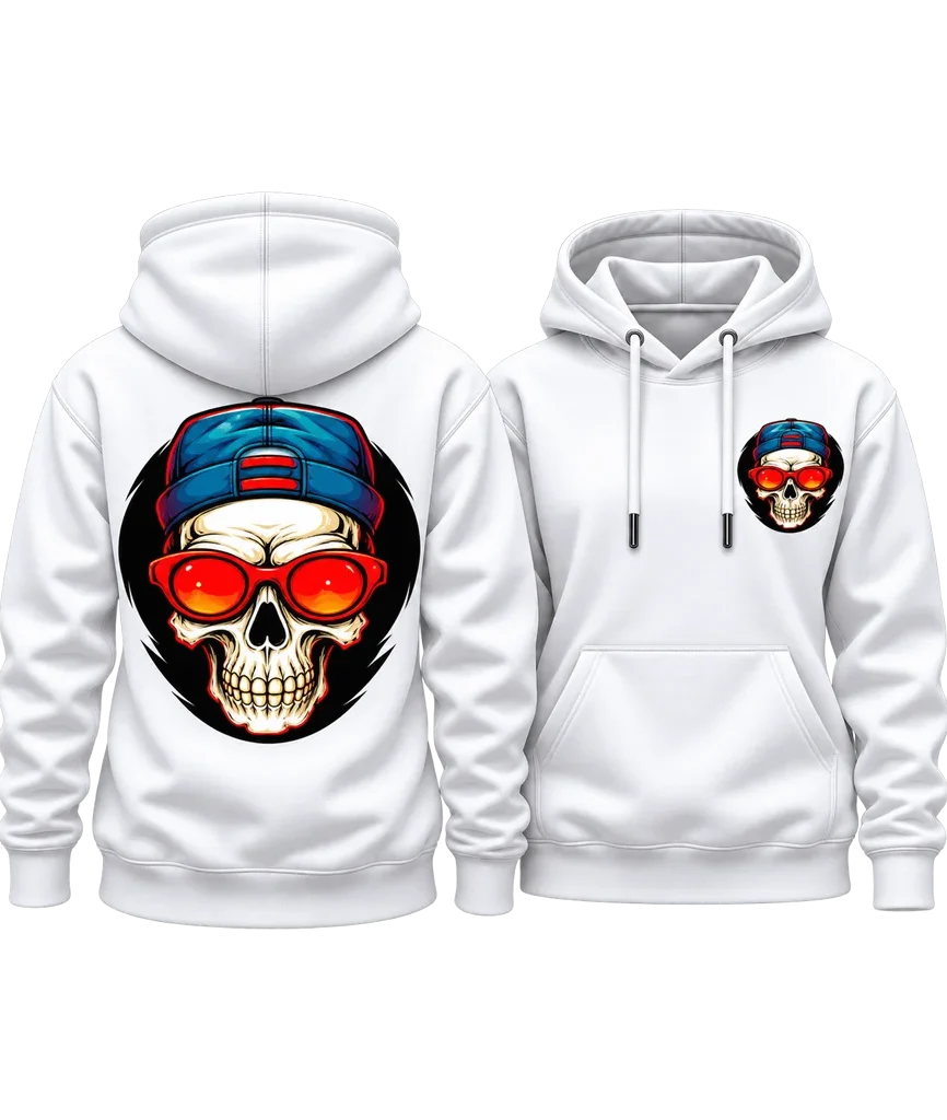 Cyberpunk Edgerunners Skull Dual-Print Hoodie