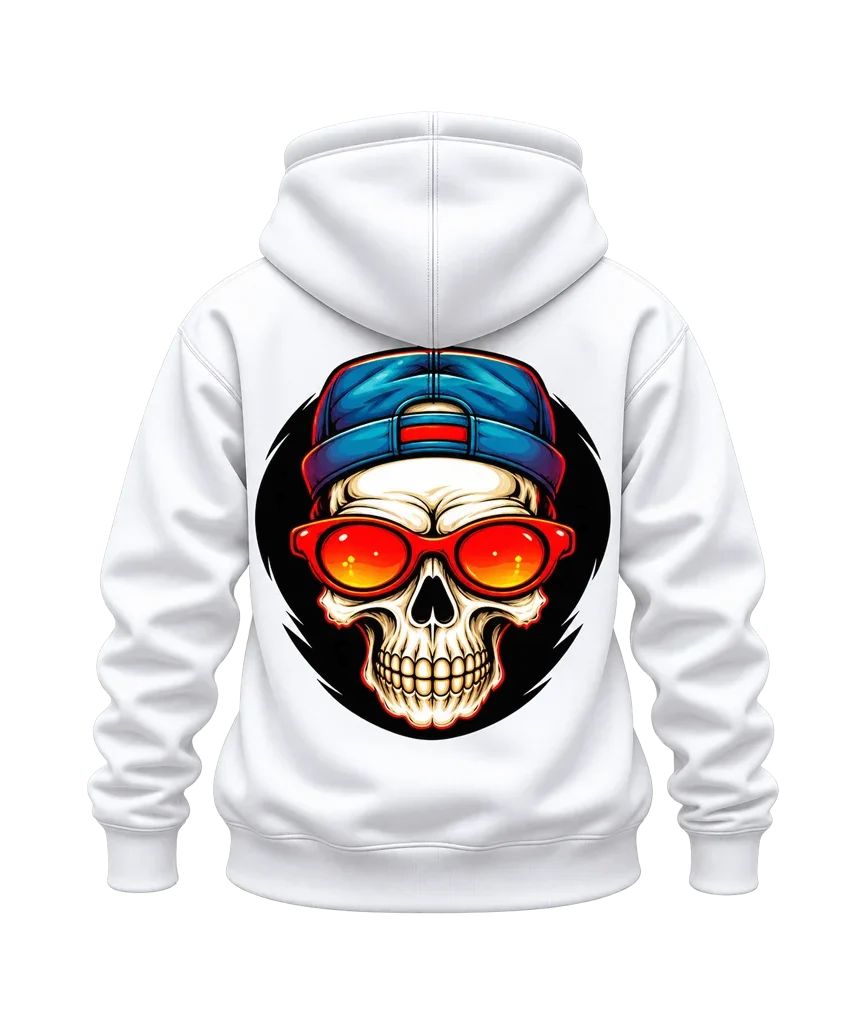 Cyberpunk Edgerunners Skull Dual-Print Hoodie