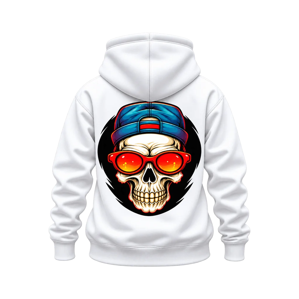 Cyberpunk Edgerunners Skull Dual-Print Hoodie