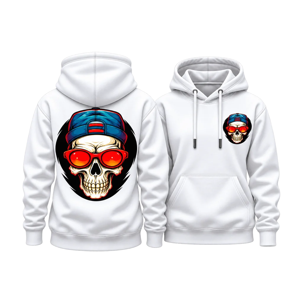 Cyberpunk Edgerunners Skull Dual-Print Hoodie