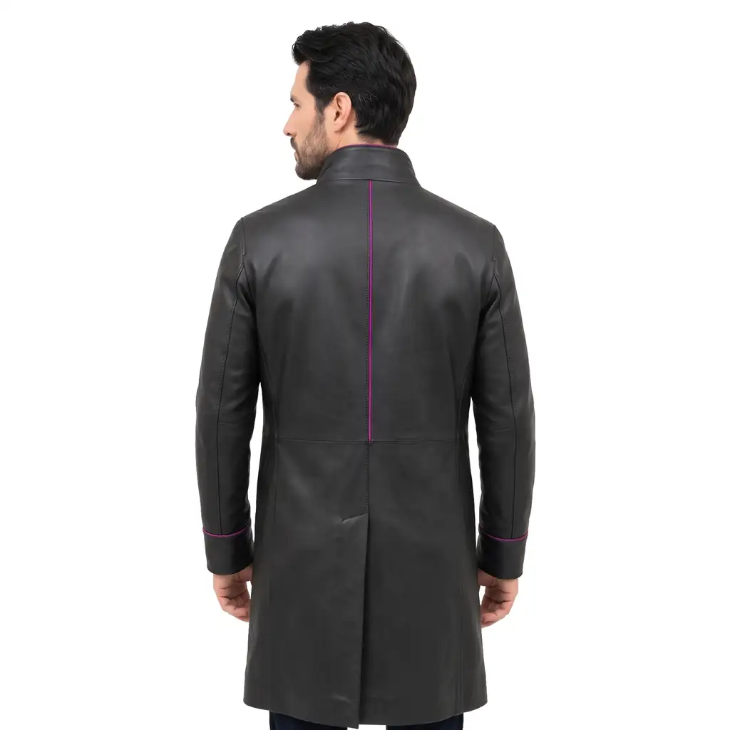 Cyberpunk Long Leather Coat