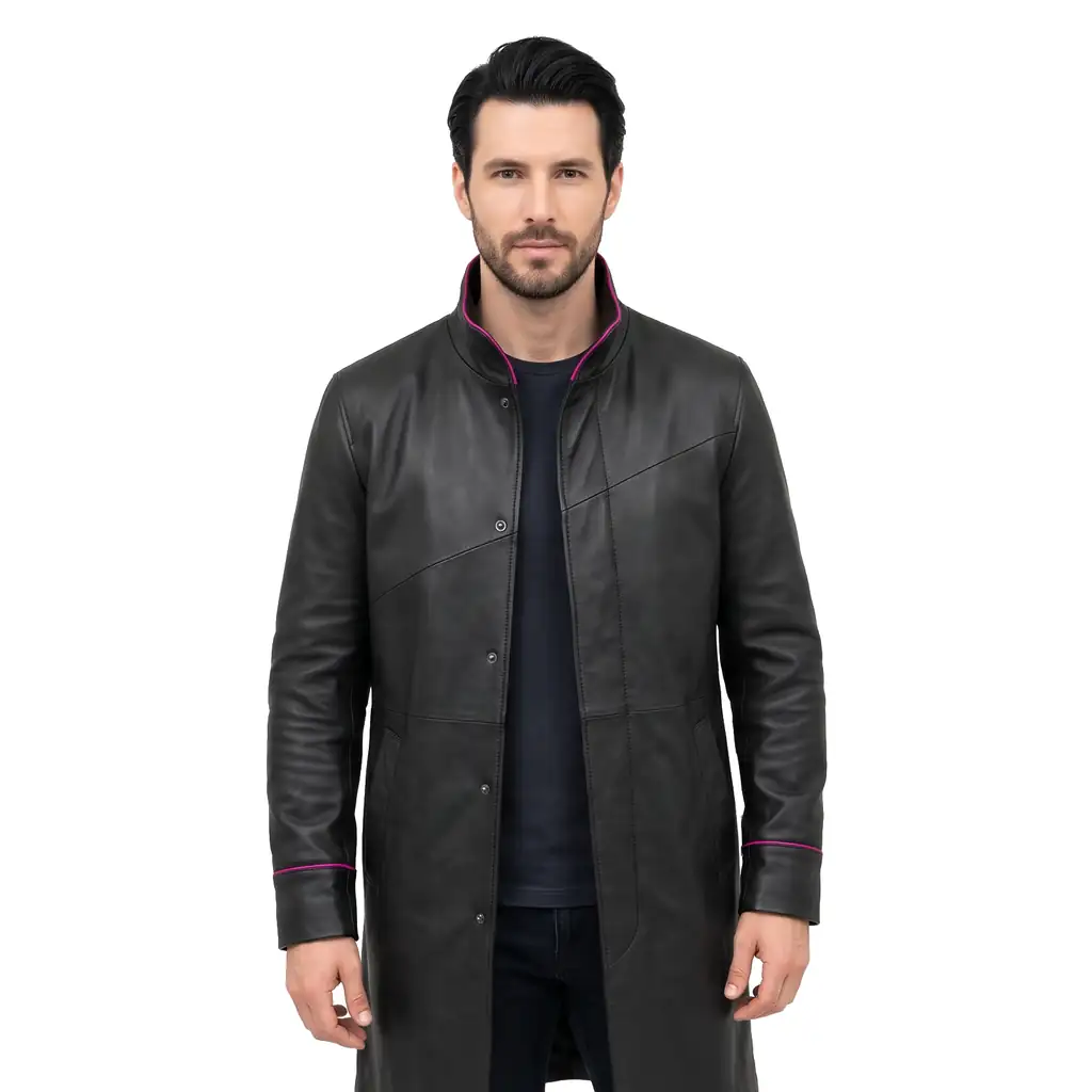 Cyberpunk Long Leather Coat