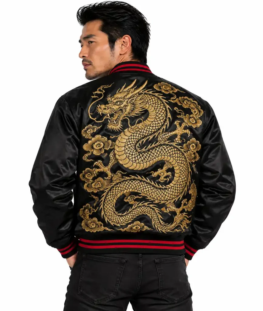 Embroidered Sukajan Bomber Jacket