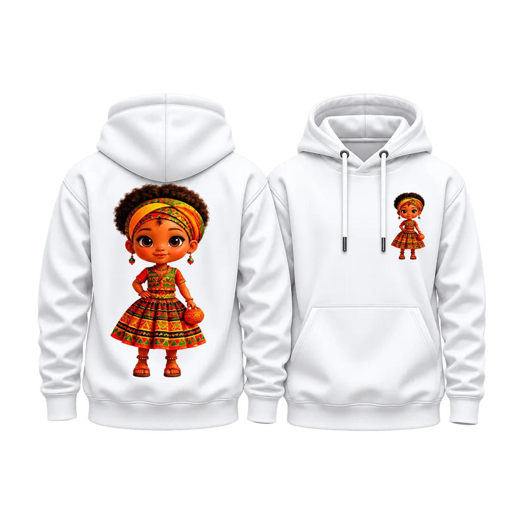 Encanto Dolores 3D Afro Folk Doll Dual-Print Hoodie