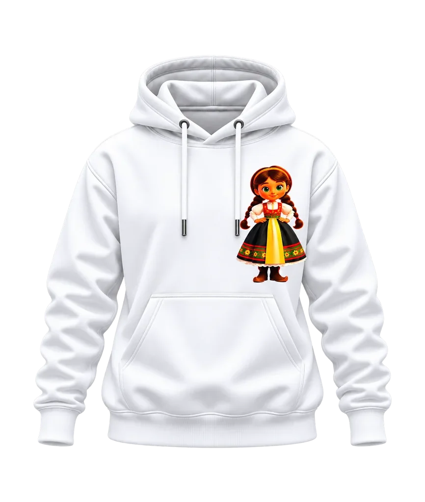 Frozen Anna 3D Folk Doll Dual-Print Hoodie