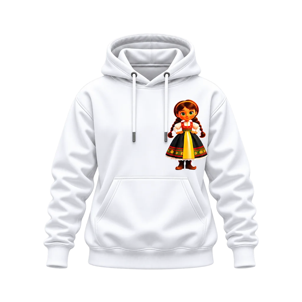 Frozen Anna 3D Folk Doll Dual-Print Hoodie