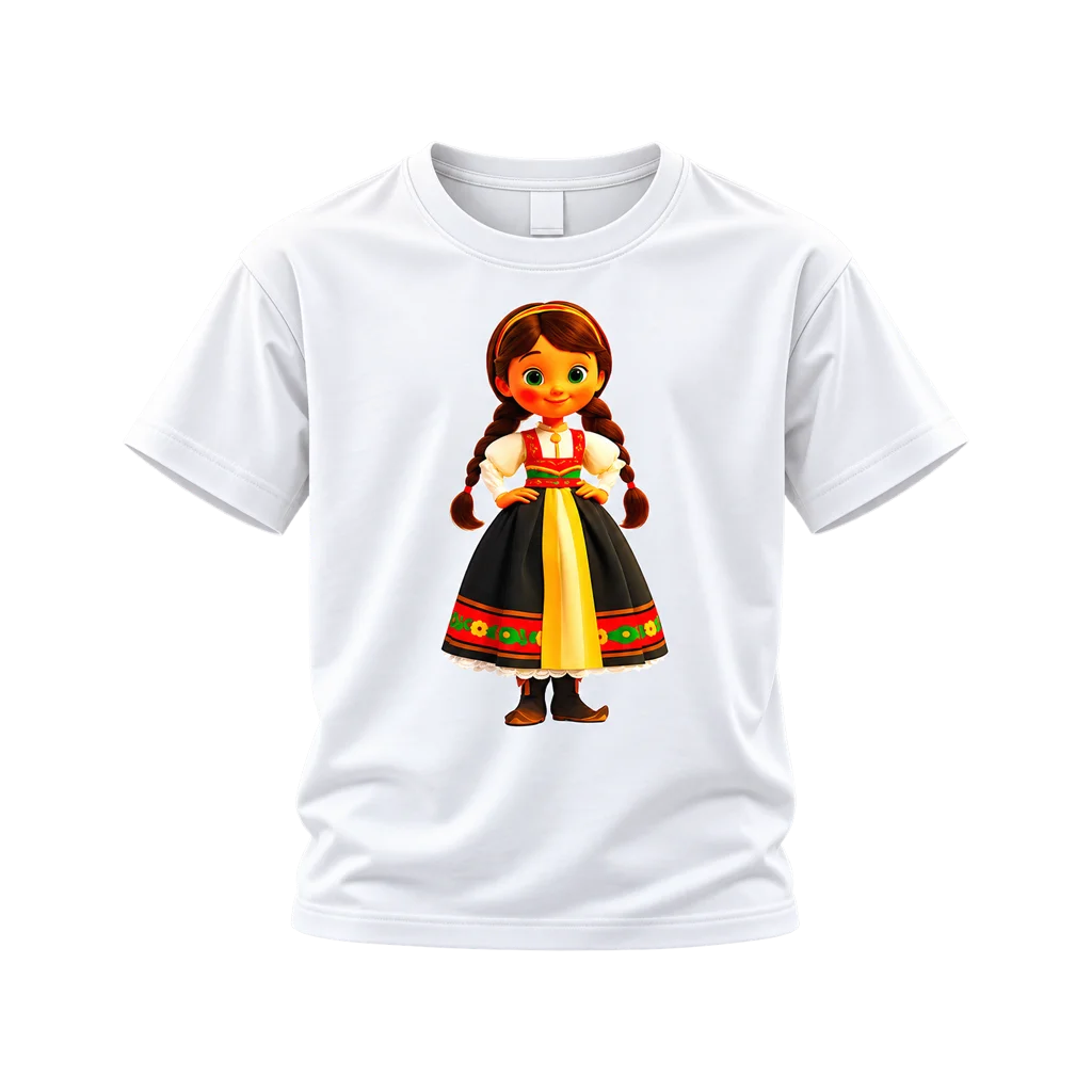 Frozen Anna 3D Folk Doll T-Shirt