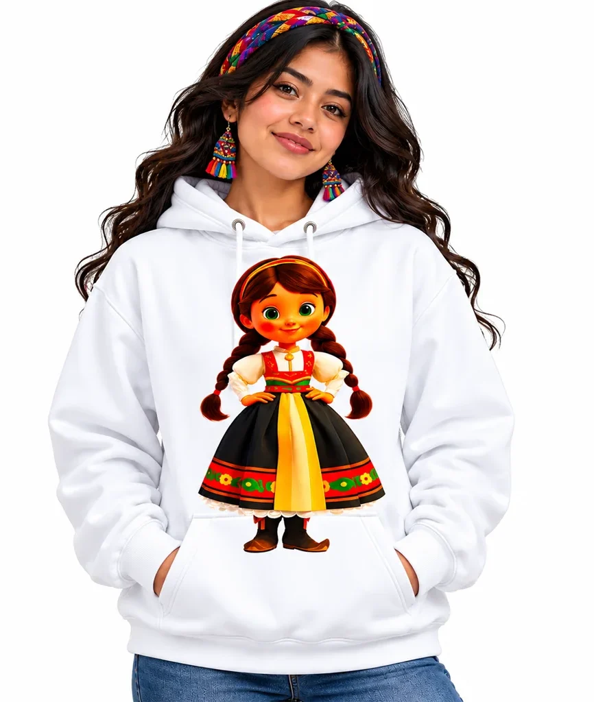 Frozen Anna 3D Folk Doll Hoodie