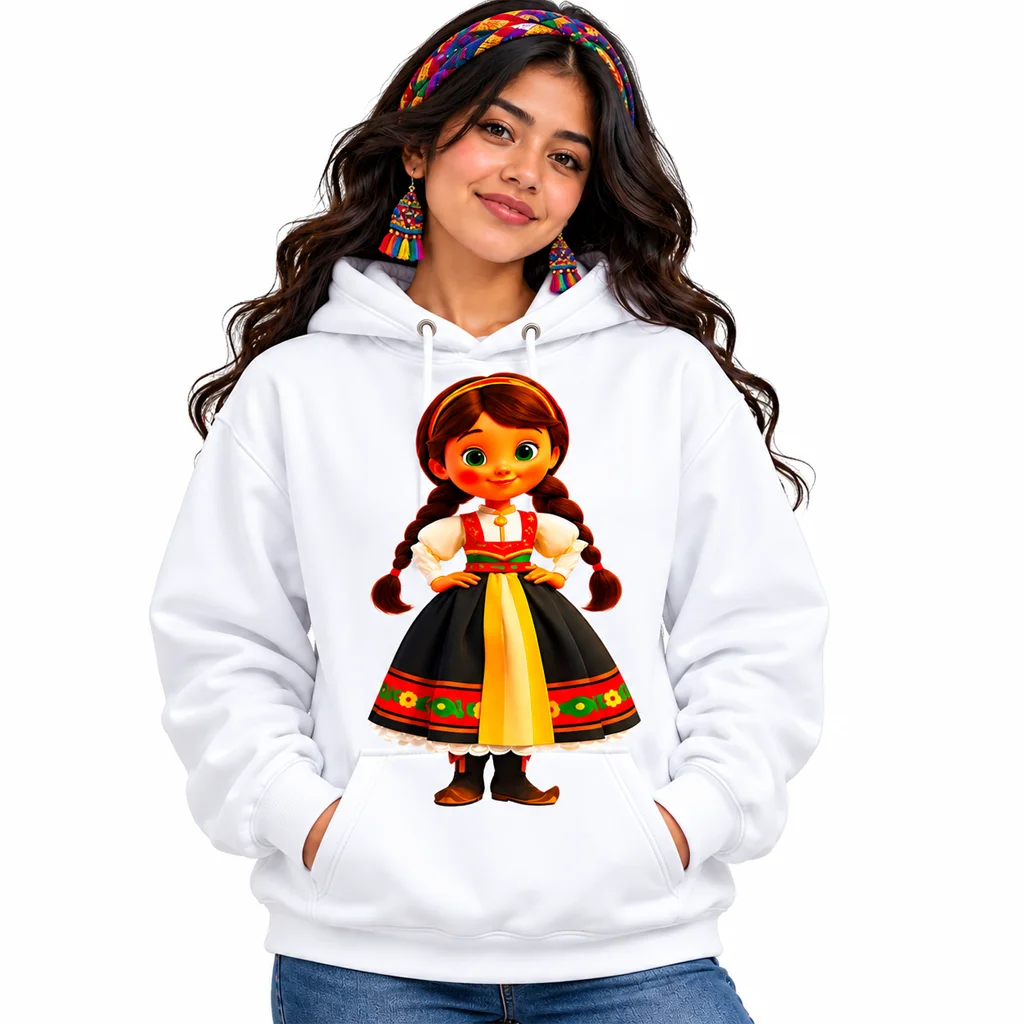 Frozen Anna 3D Folk Doll Hoodie