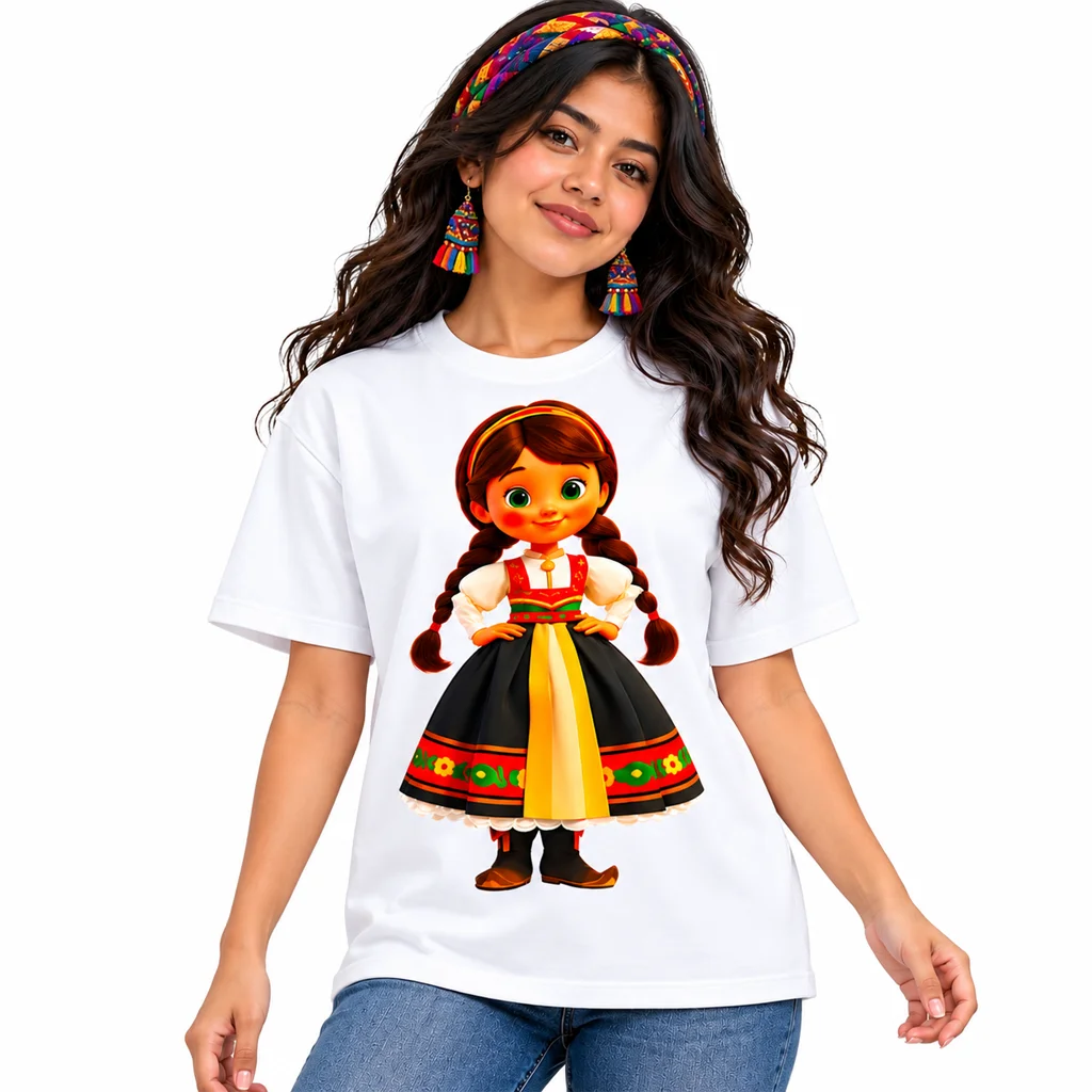 Frozen Anna 3D Folk Doll T-Shirt