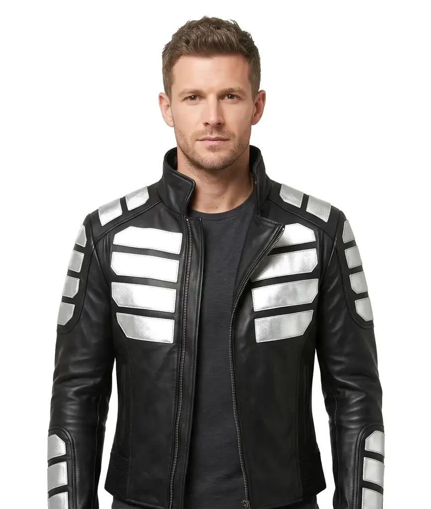 Futuristic Armored Leather Jacket