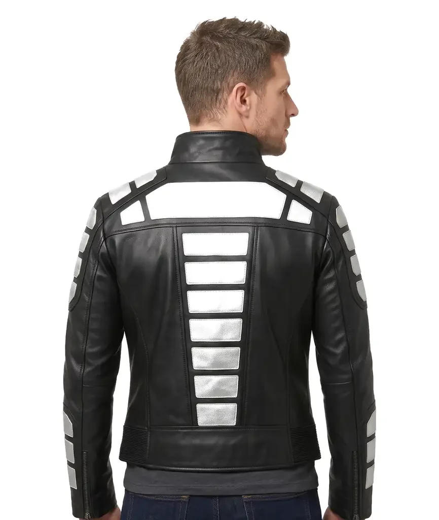 Futuristic Armored Leather Jacket