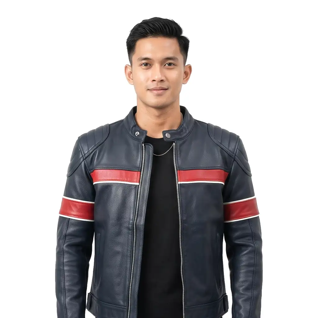 Futuristic Gaming Leather Jacket