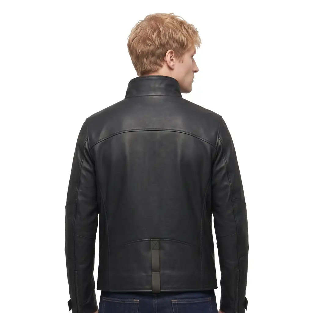 Futuristic Techwear Leather Jacket