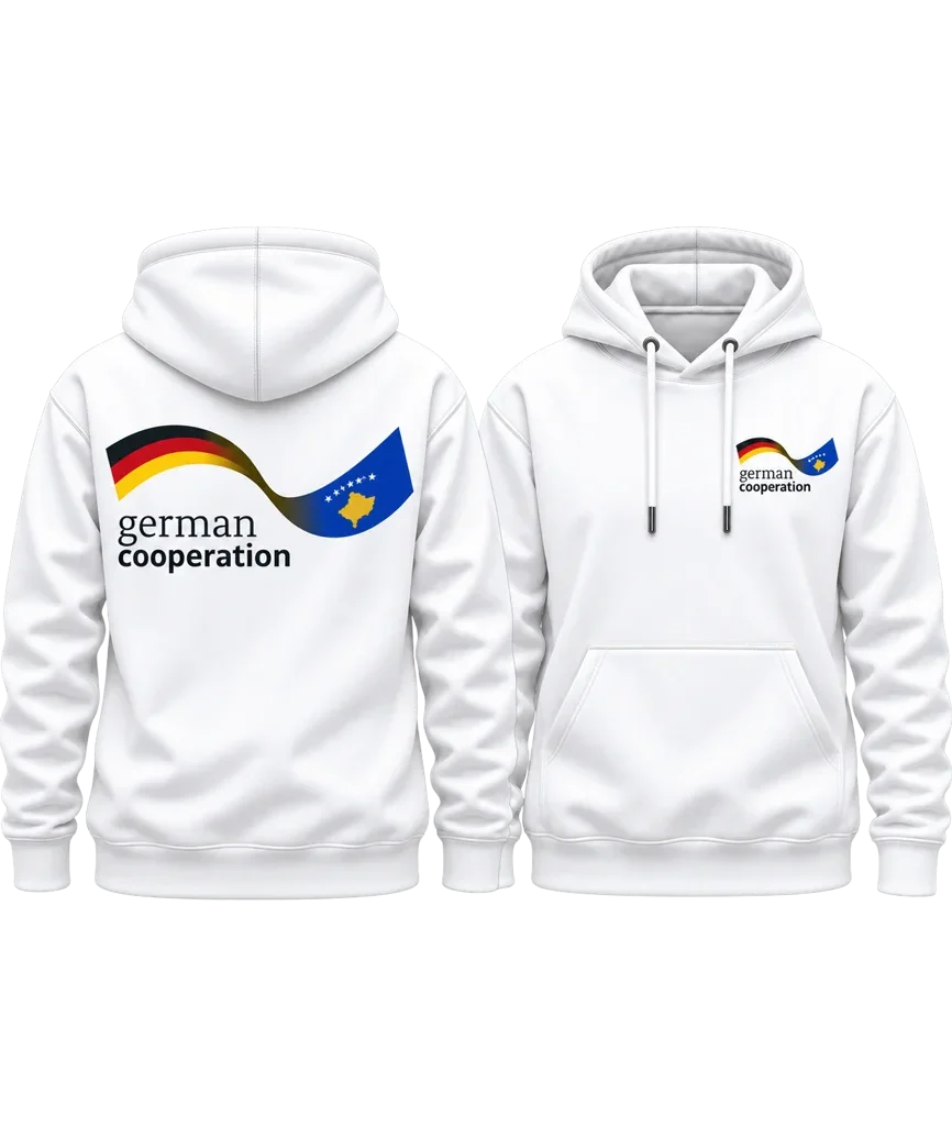 German Cooperation Wavy Flags Dual-Print Hoodie