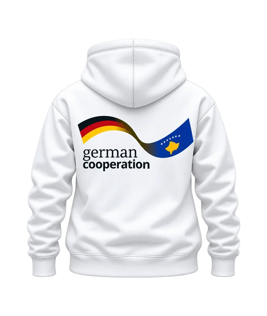 German Cooperation Wavy Flags Dual-Print Hoodie