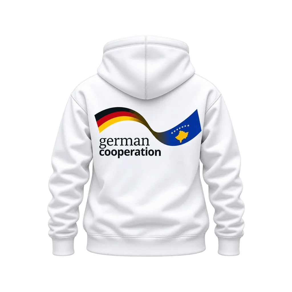 German Cooperation Wavy Flags Dual-Print Hoodie