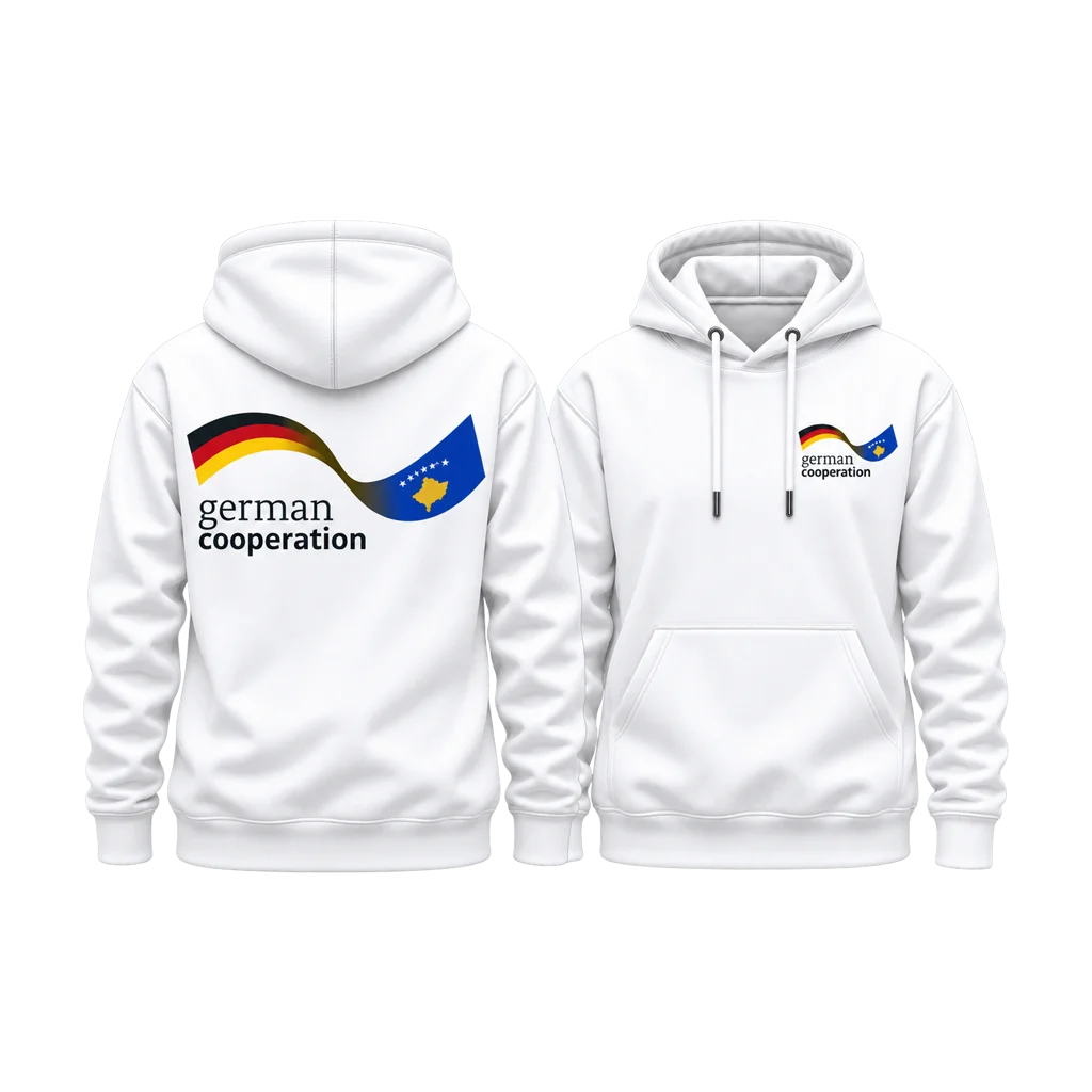 German Cooperation Wavy Flags Dual-Print Hoodie