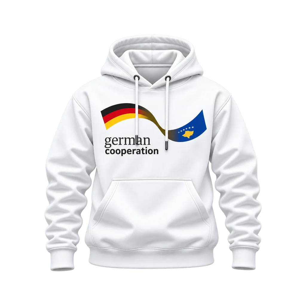 German Cooperation Wavy Flags Hoodie